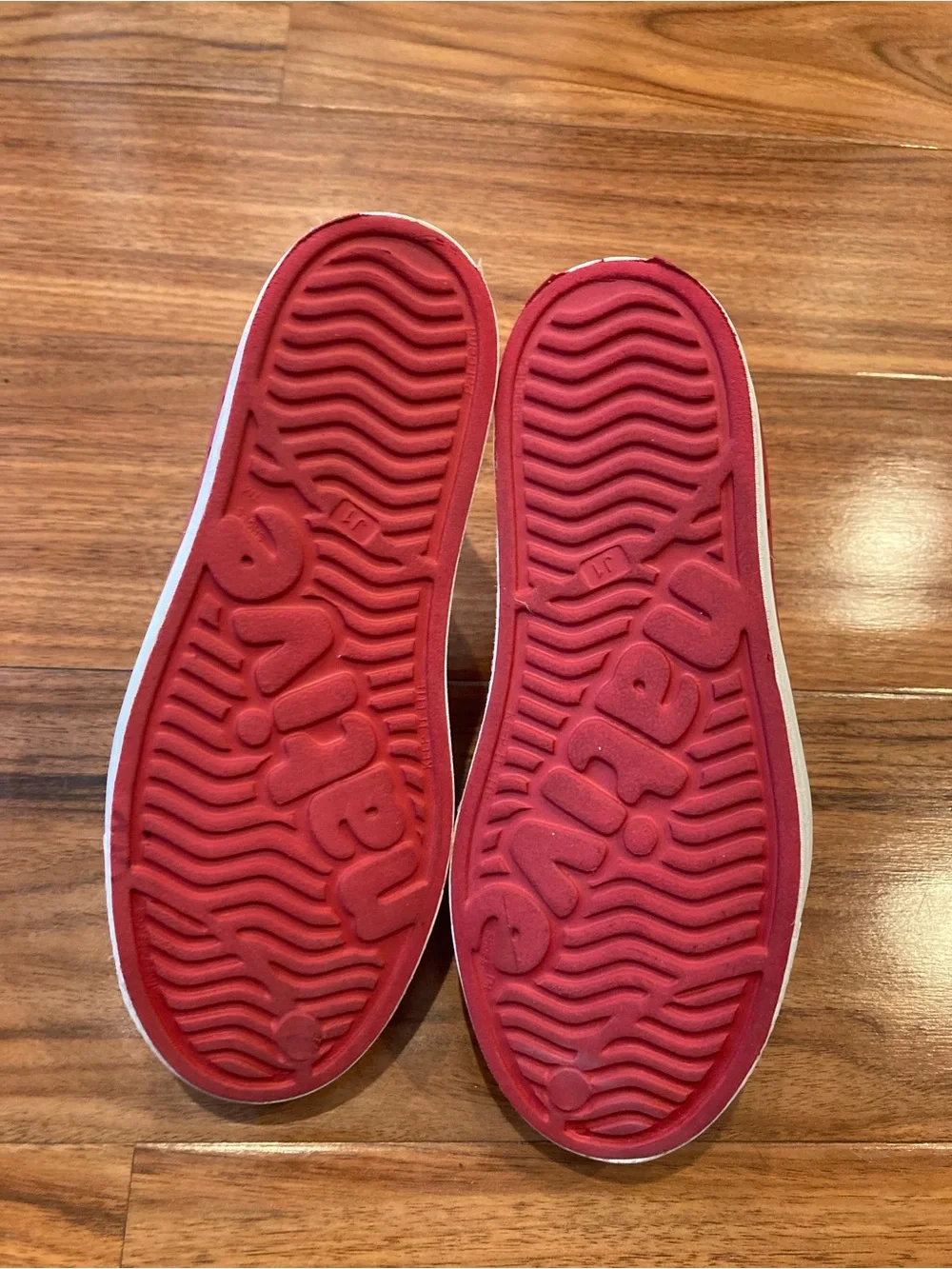 Native Kids Red Slip-On Water Shoes with White Toe Cap SZ J1